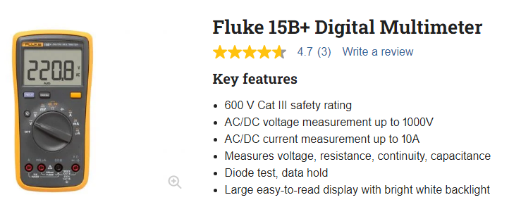 Fluke- 15B+