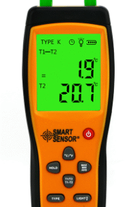 SMART SENSOR - 2 Channel K Type Digital Thermometer Brand: Smart Sensor Model: AS877